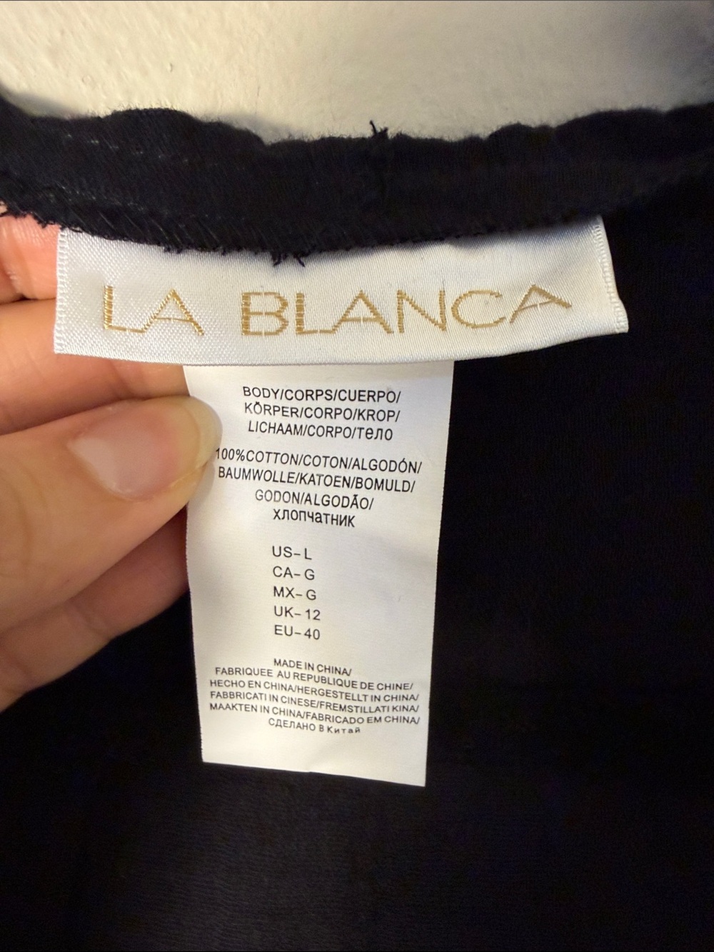 La Blanca Womens Seaside Hoodie Cover Up Tunic in Black Size L - Picture 6 of 14